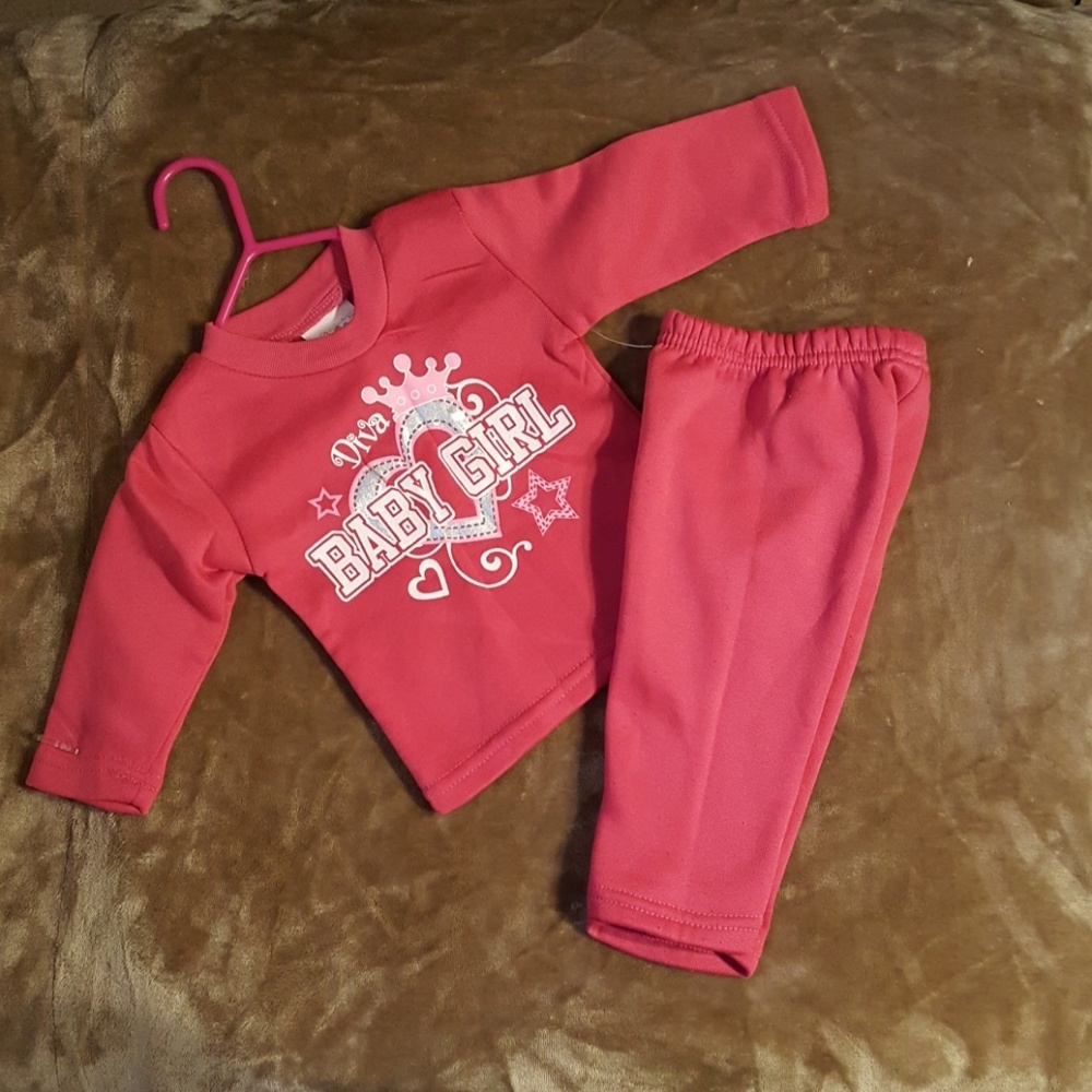 NWOT "Diva Baby Girl" Sweatpants & Sweater Set